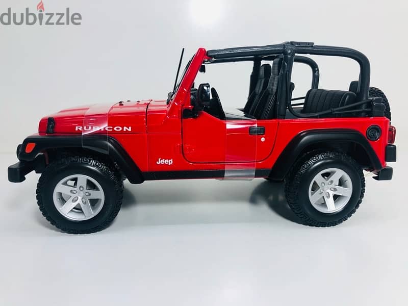1/18 diecast Jeep Wrangler Rubicon RED. NEW & SEALED 8
