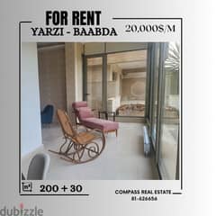 Spectacular Apartment for Rent in Yarzeh - Baabda