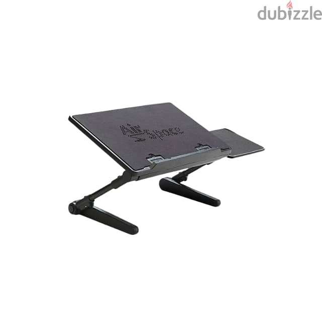 Air Space Adjustable Laptop Desk 22” with Fan and Mouse Tray 0