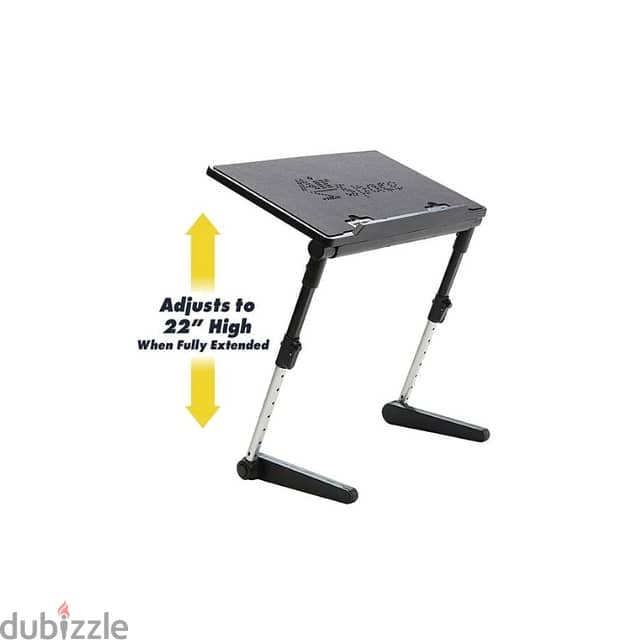 Air Space Adjustable Laptop Desk 22” with Fan and Mouse Tray 3