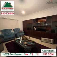 110000$!! Apartment for sale located in Baouchrieh