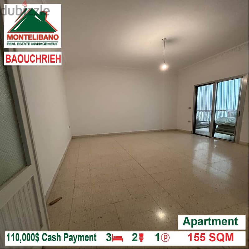 110000$!! Apartment for sale located in Baouchrieh 1