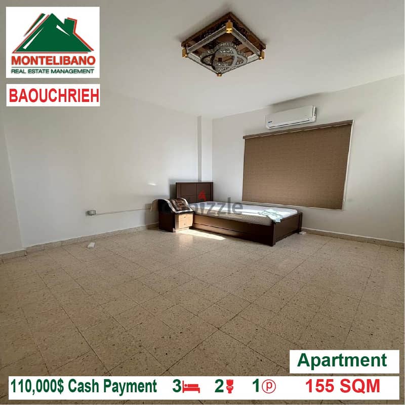 110000$!! Apartment for sale located in Baouchrieh 2