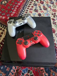 PS4 used as new , sealed ,2 joysticks ,Fifa 2022, COD + camera 0