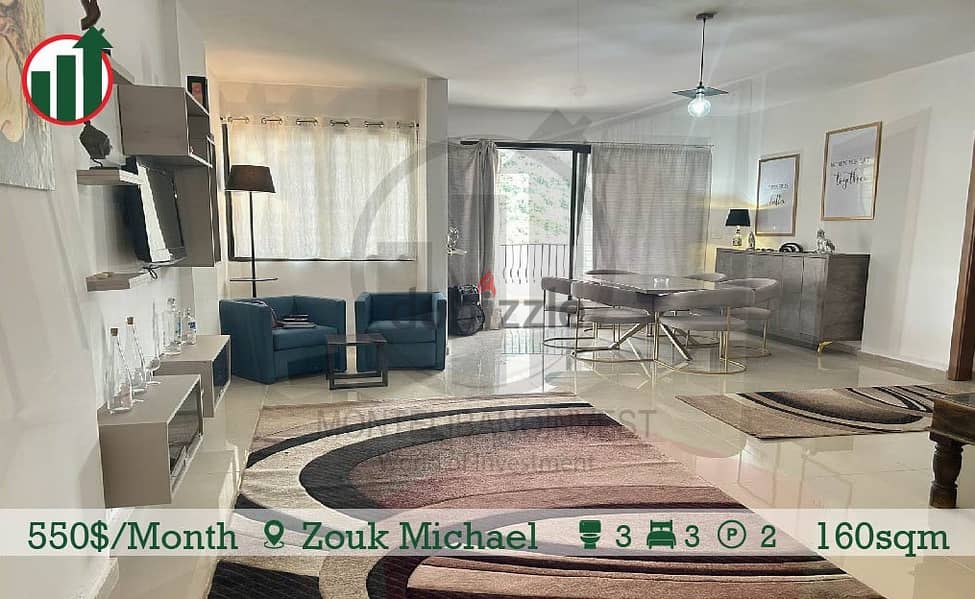 Fully Furnished Apartment for rent in Zouk Michael! 1