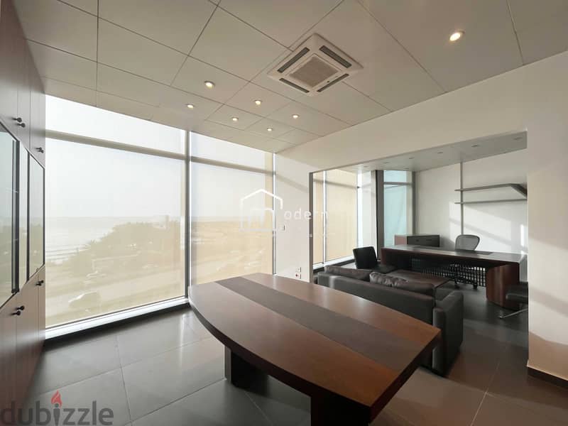 Open SeaView Office for Sale in Antelias - Demco Tower 1