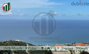 Apartment for Rent with Mountain and Sea view in Fidar!