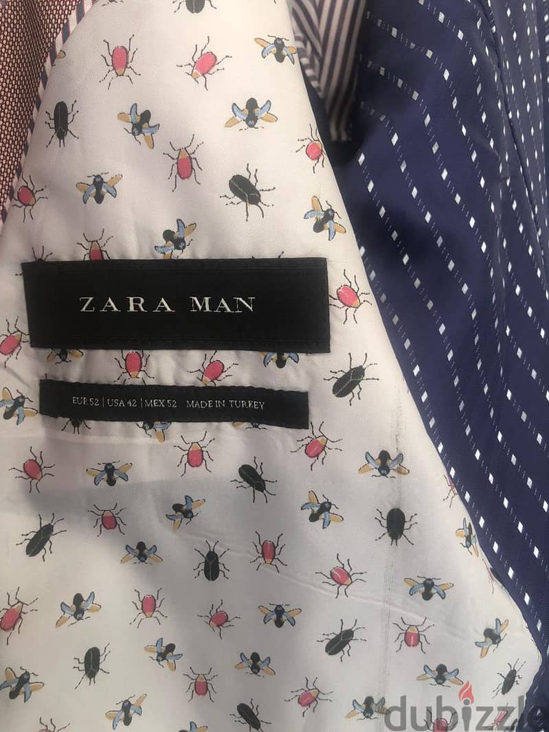 Zara Man original blazer, size 52, salmon color, never worn 1