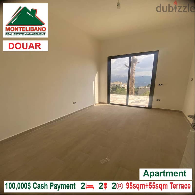 100,000$!! Apartment for sale located in Douar 2