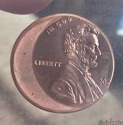 عملة عملات قديمة خطأ في الصك سنت لينكولن  error cent coin
