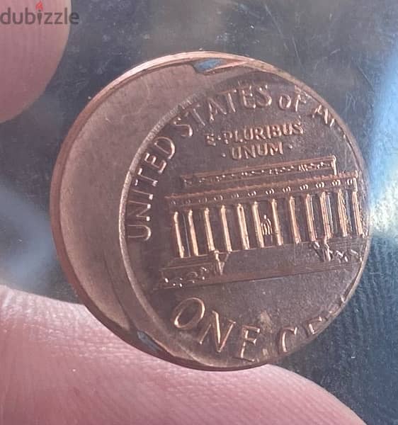 عملة عملات قديمة خطأ في الصك سنت لينكولن  error cent coin 1