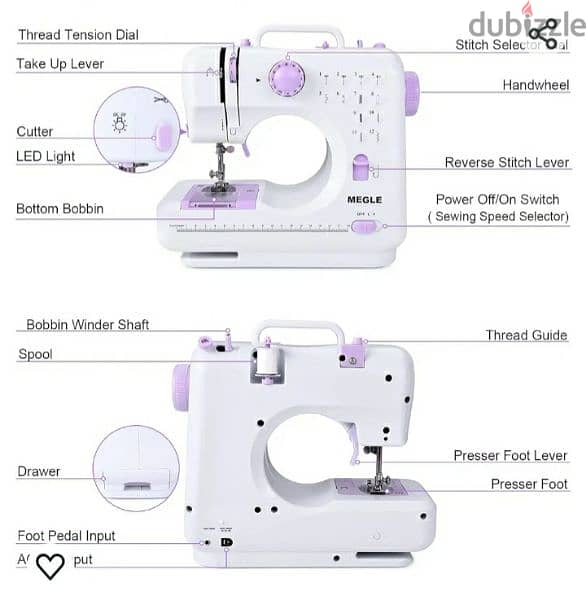 MARIG FHSM-505 Mini Sewing Machine / 3$ delivery 3
