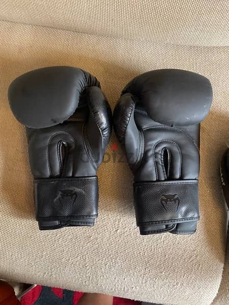 boxing gloves shin guards and head guard muay thai 1