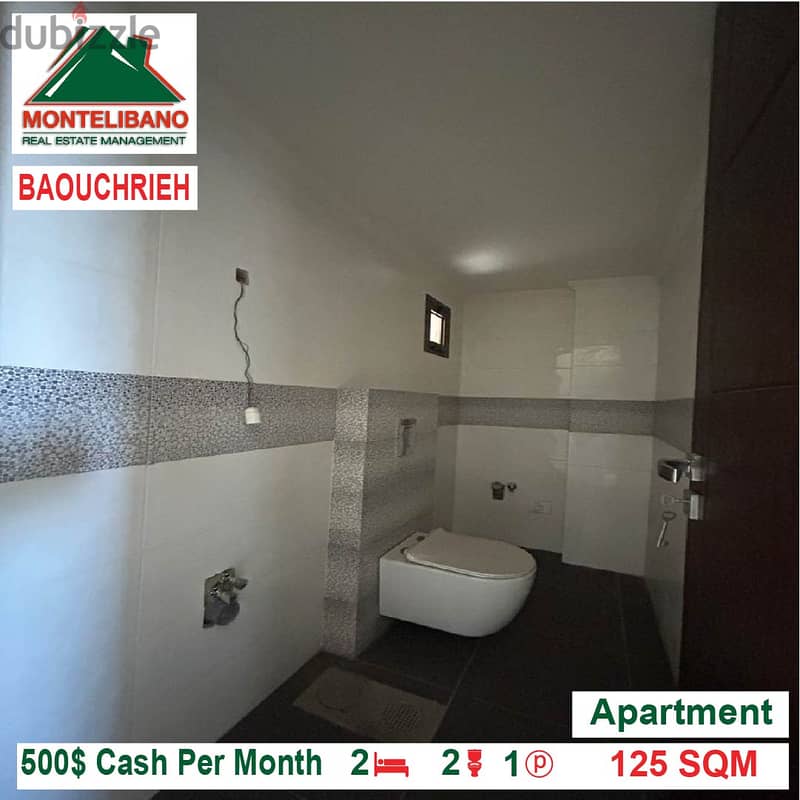 500$!! Apartment for rent located in Baouchrieh 3