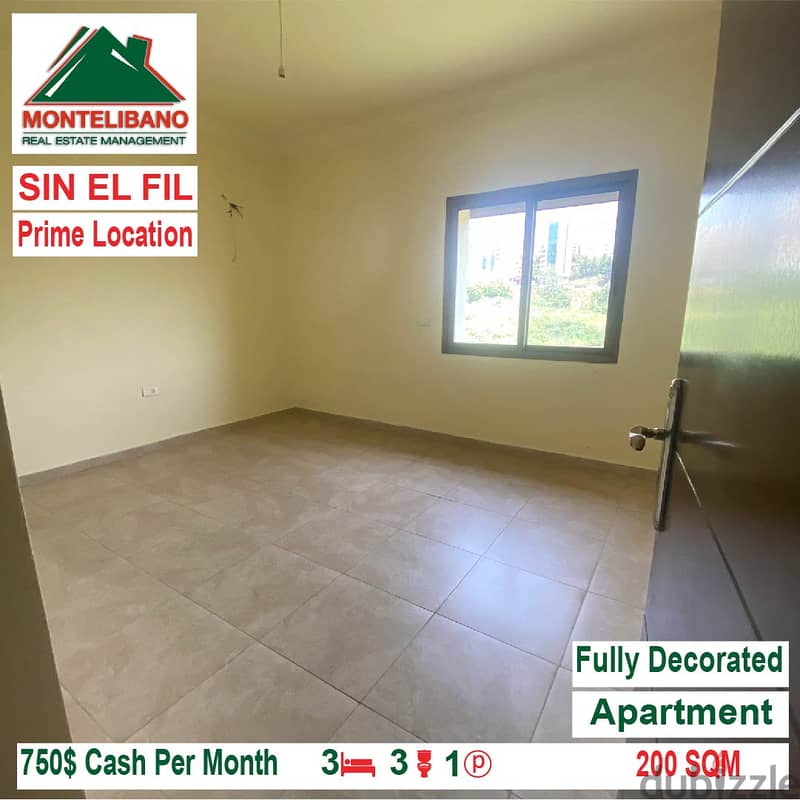 750$!! Prime Location Apartment for rent located in Sin El Fil 2