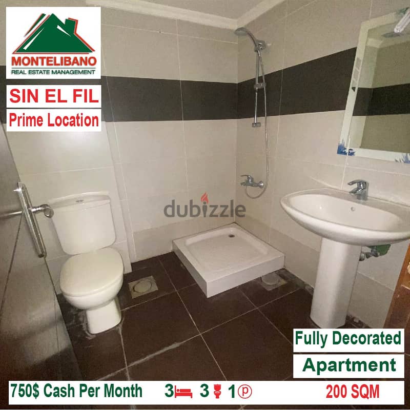 750$!! Prime Location Apartment for rent located in Sin El Fil 5