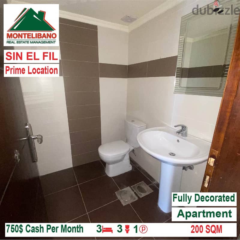 750$!! Prime Location Apartment for rent located in Sin El Fil 6