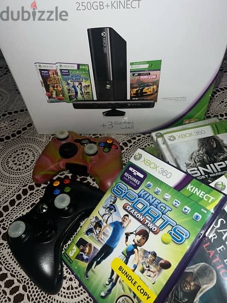 Xbox 360 250Gb with Kinect 1