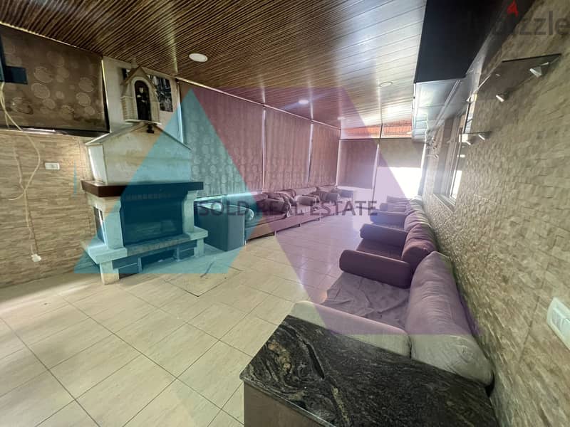 Decorated & Furnished 330m2 apartment+mountain view for sale in Ghazir 1