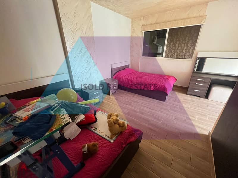 Decorated & Furnished 330m2 apartment+mountain view for sale in Ghazir 11