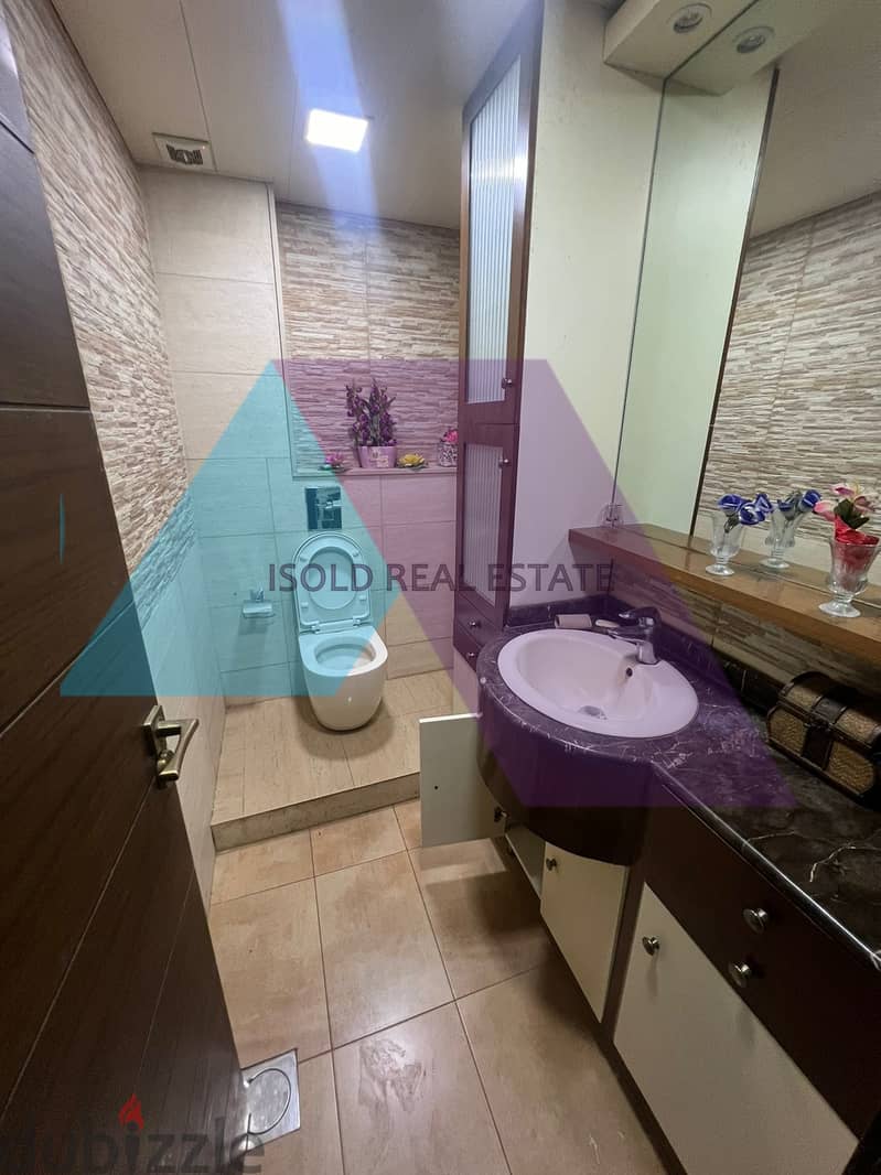 Decorated & Furnished 330m2 apartment+mountain view for sale in Ghazir 14
