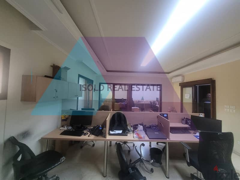 Fully Equipped & Furnished 270 m2 office for sale in Dbaye Highway 7