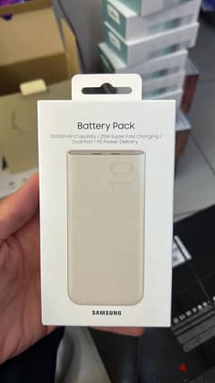 Samsung battery pack 25w super fast charging 10000 mah beige pd amazin 0