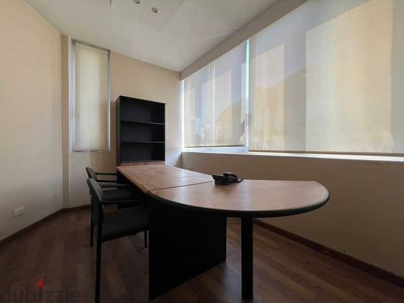 Hazmiyeh | Furnished 50m² Office | 2 Rooms | Parking Lot | Reception 2