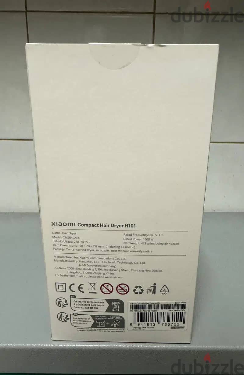 Xiaomi Water Iconic Hiar Dryer H500 1800w 1
