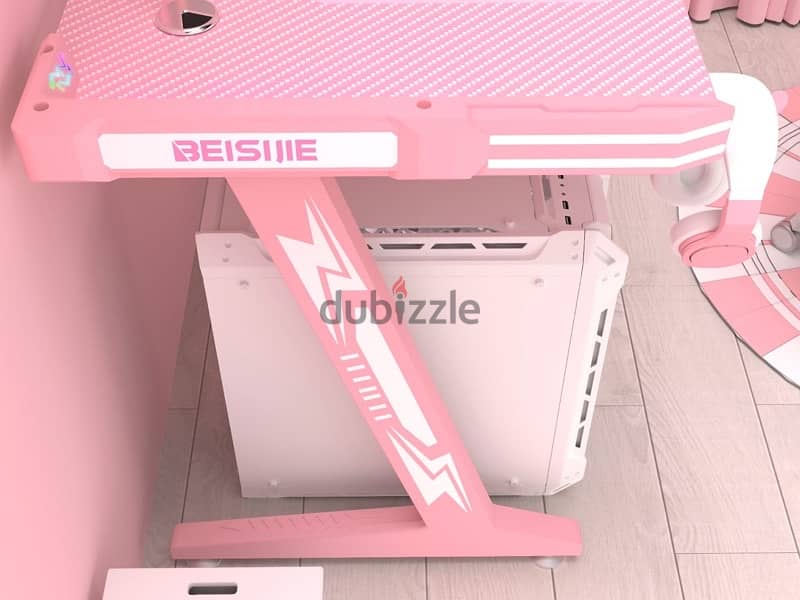 The Pink Gaming Desk + Chair Deal 8