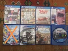 Ps2, ps3, ps4, ps5 games used