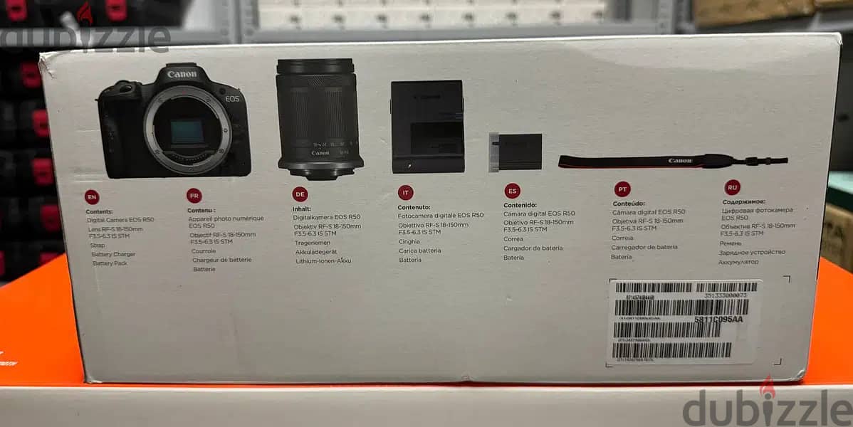 Canon Camera Eos R50 RF-S 18-150mm F3.5-6.3 IS STM kit brand new & Ama 1