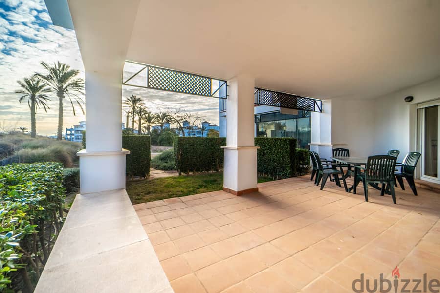 Spain Murcia ground floor apartment with L-Shaped Terrace MSR-AA3703LT 2