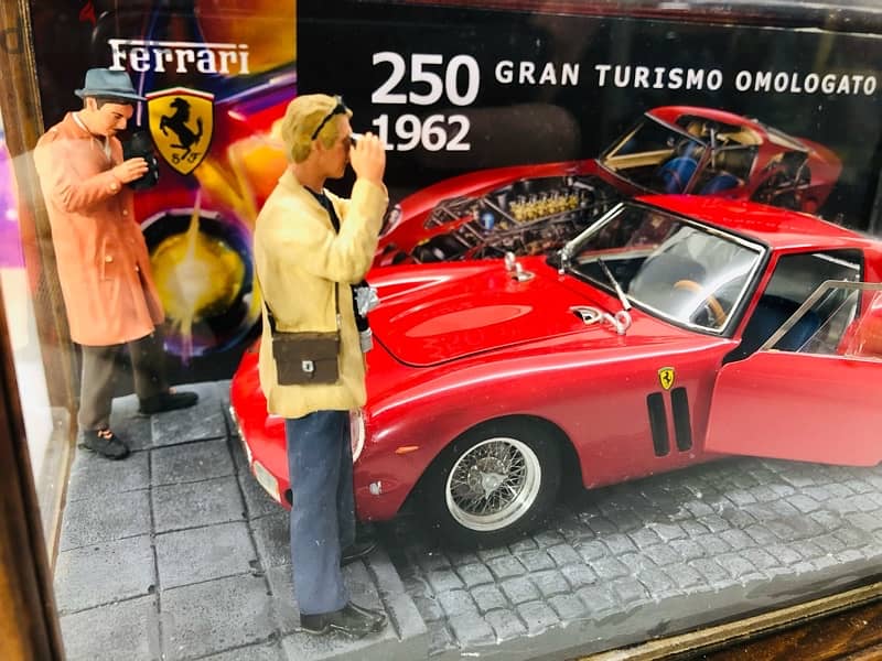 1/18 diecast Ferrari 250 GTO Omologation day with Enzo Ferrari Diorama 3
