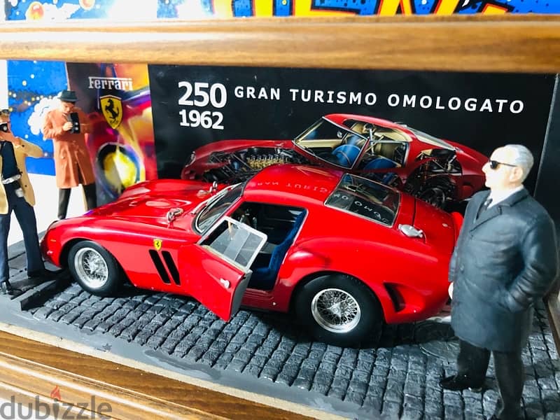 1/18 diecast Ferrari 250 GTO Omologation day with Enzo Ferrari Diorama 10