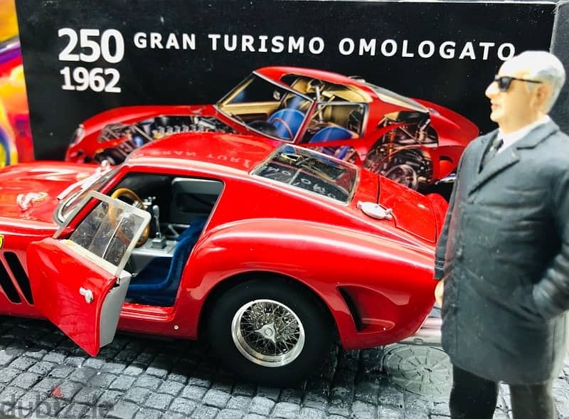 1/18 diecast Ferrari 250 GTO Omologation day with Enzo Ferrari Diorama 11