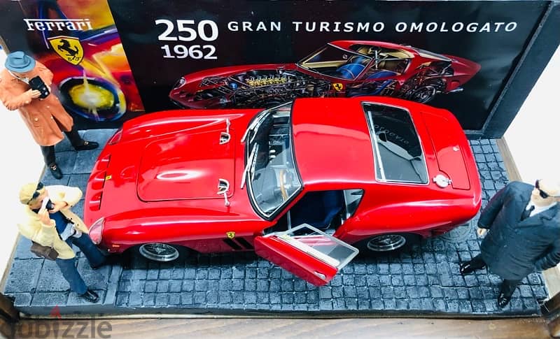 1/18 diecast Ferrari 250 GTO Omologation day with Enzo Ferrari Diorama 13