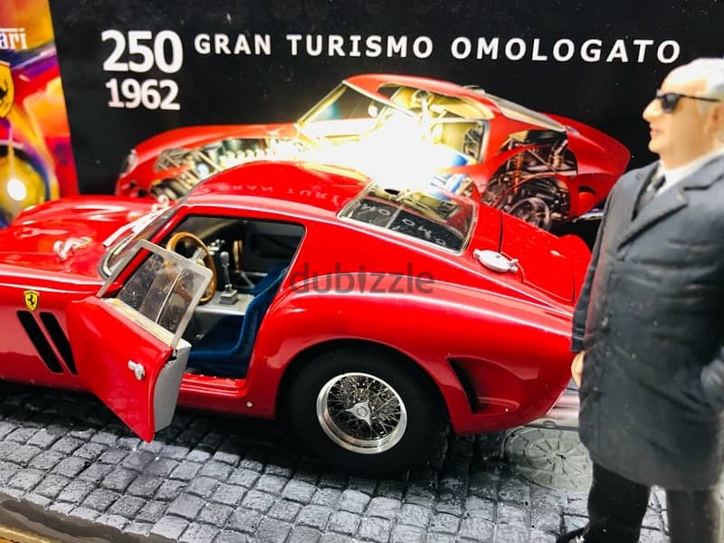 1/18 diecast Ferrari 250 GTO Omologation day with Enzo Ferrari Diorama 15