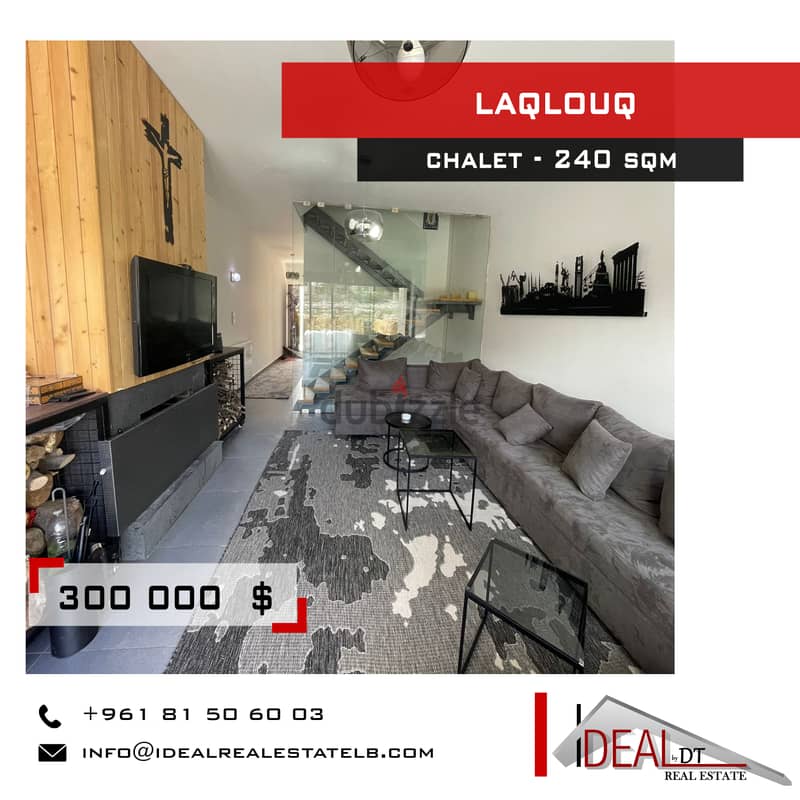 Chalet for sale in Laqlouq 240 sqm ref#cd1081 0