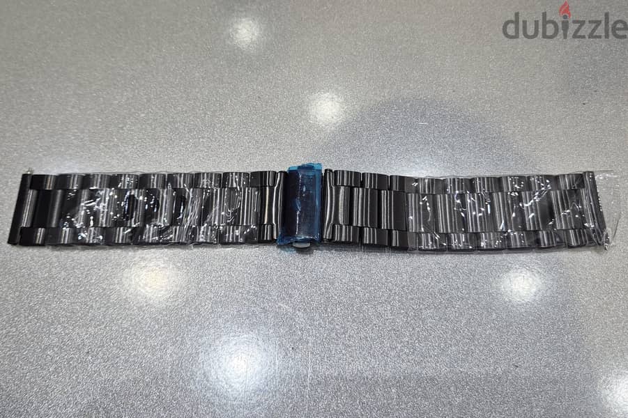 Watch Band in Black Stainless Steel 22mm 13
