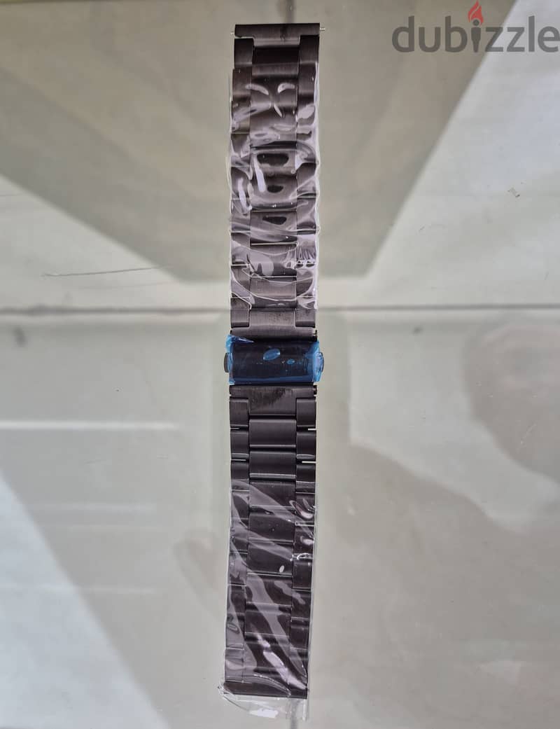 Watch Band in Black Stainless Steel 22mm 12