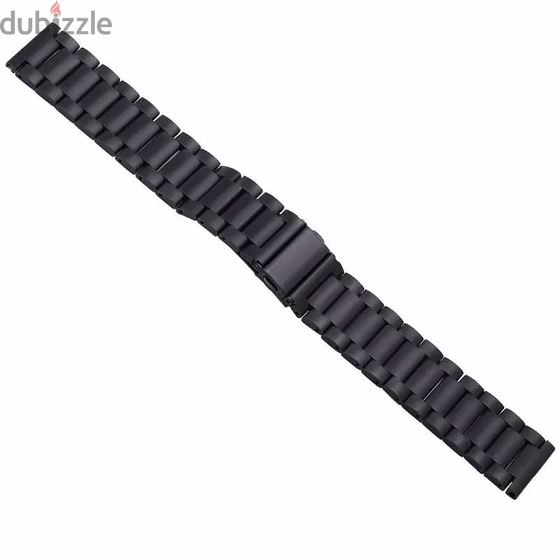 Watch Band in Black Stainless Steel 22mm 5