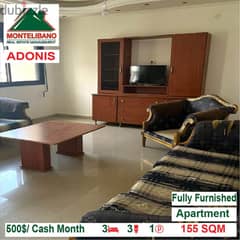 500$/Cash Month!! Apartment for rent in Adonis!!