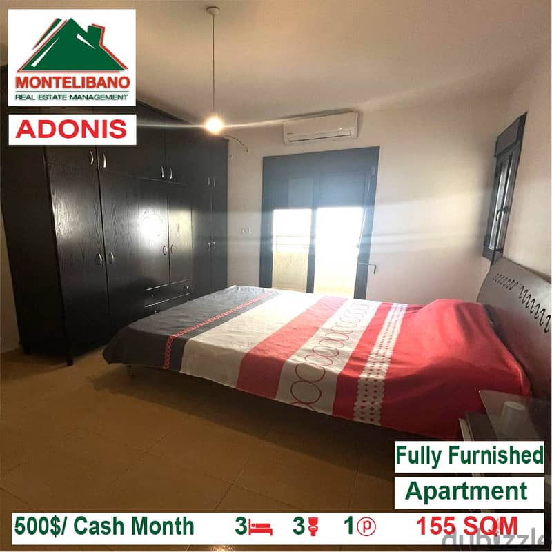 500$/Cash Month!! Apartment for rent in Adonis!! 1