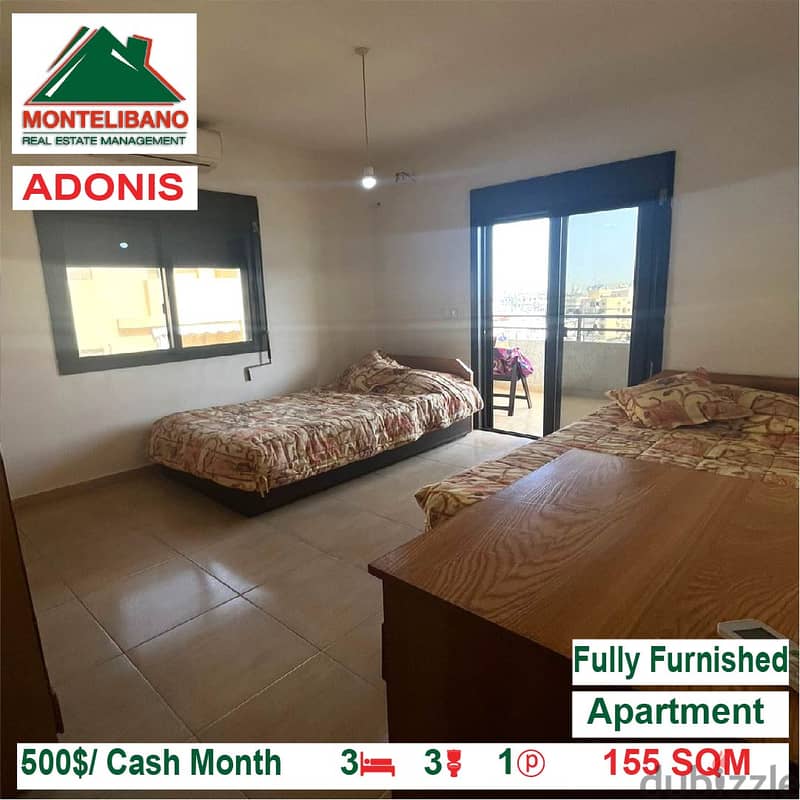 500$/Cash Month!! Apartment for rent in Adonis!! 2