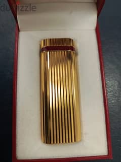 Cartier lighter 18 kt gold plated