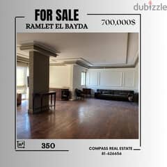 Consider this Amazing Apartment for Sale in Ramlet El Bayda 0