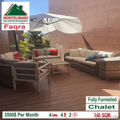 Chalet for rent in Faqra!!