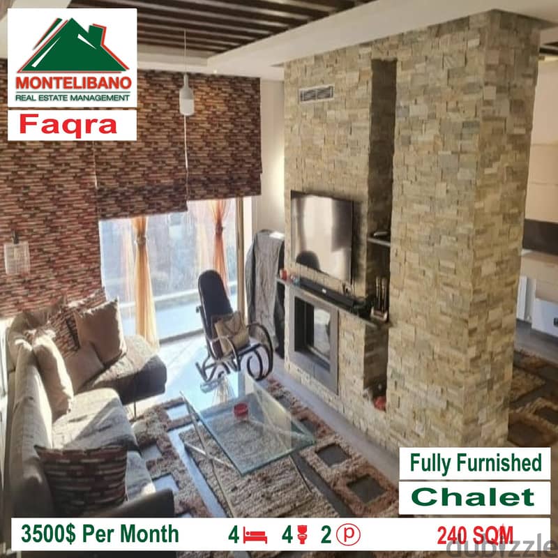 Chalet for rent in Faqra!! 2