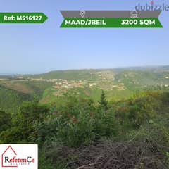 Prime land for sale in Maad/Jbeil ارض في معاد/جبيل للبيع